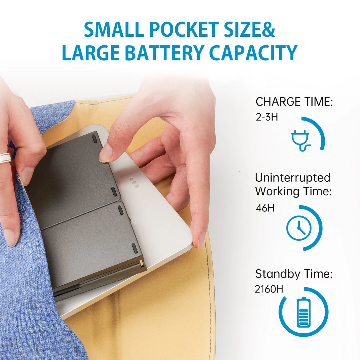 Mini Portable Folding Keyboard