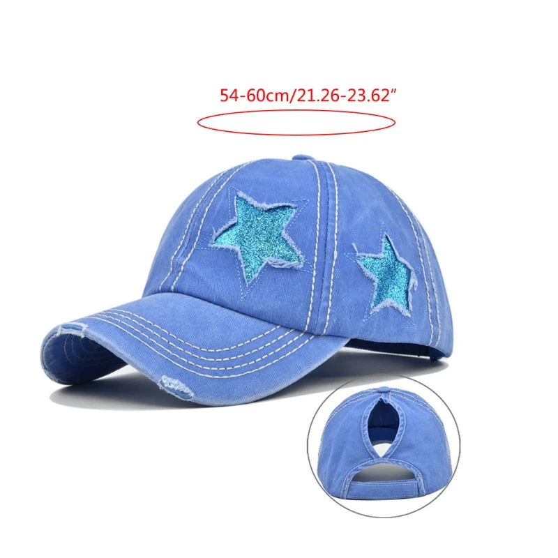 Womens Washed Cotton Baseball Cap