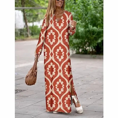 Pattern Print Women Dress